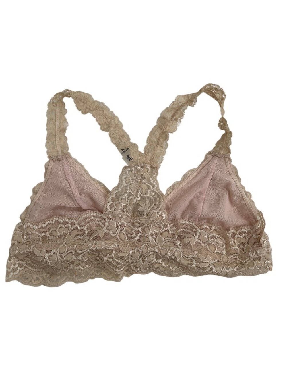 Anemone Lace Racerback Bralette Bundle - Navy & Natural Gold - Picture 4 of 4